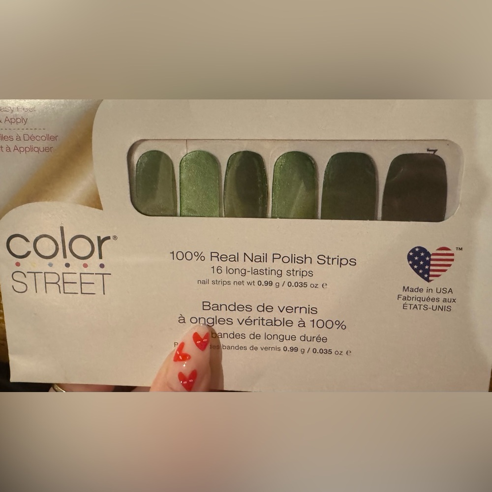 NWT- Color Street Green Nail Polish Strips